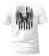 Freedom Flight Gray Skull T-Shirt (Black Flag)