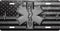 Star Of Life Black Metal Flag License Plate