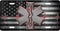 Star Of Life Red Outline Flag License Plate