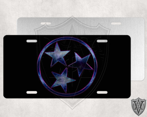 Tennessee Blue and Pink License Plate