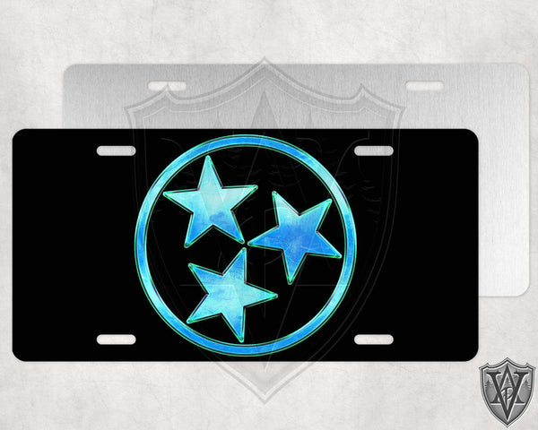 Tennessee Blue and Mint License Plate