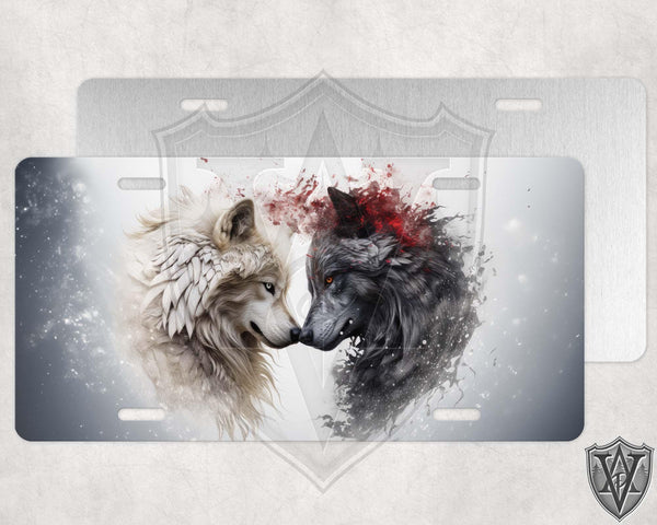 Wolves Heart License Plate