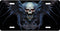 Vampire Skull License Plate (Blue)