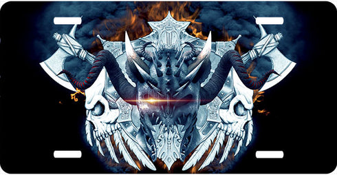Viking Helm License Plate
