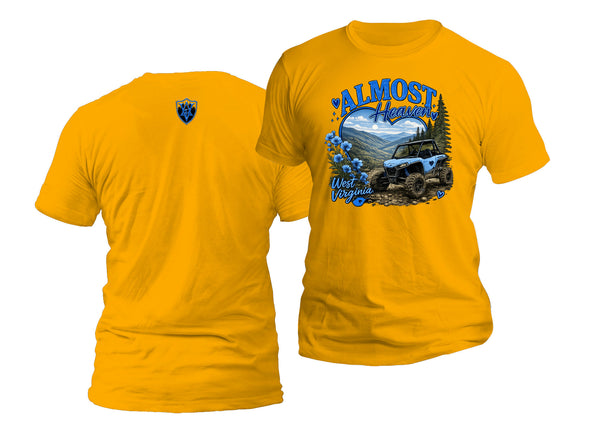 West Virginia Almost Heaven Blue ATV T-Shirt