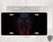 Panther Walking Black and Red License Plate