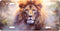 Watercolor Lion License Plate