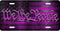 We The People Pink License Plate