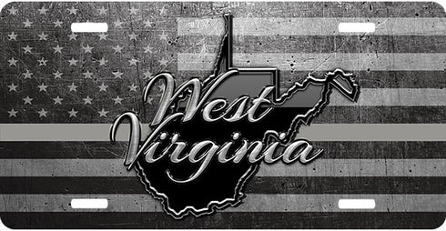 West Virginia Thin Lines License Plate