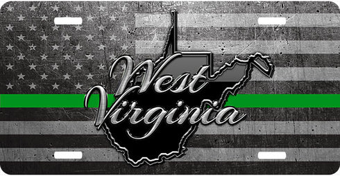 West Virginia Thin Lines License Plate