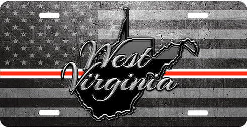 West Virginia Thin Lines License Plate