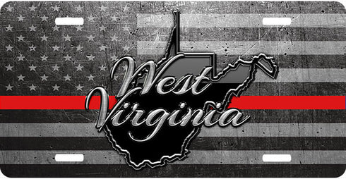 West Virginia Thin Lines License Plate