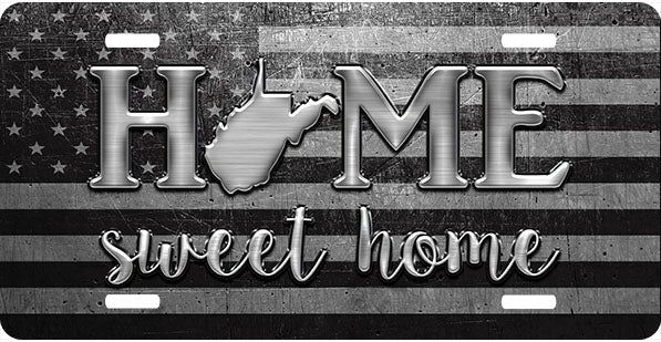 West Virginia Home Sweet Home License Plate