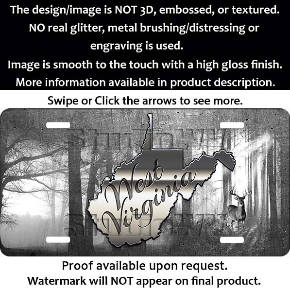 West Virginia Steel Forest License Plate