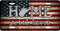 West Virginia Tea Stained Home Sweet Home License Plate