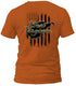 West Virginia Blue and Distressed Flag T-Shirt