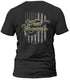 West Virginia Blue and Distressed Flag T-Shirt