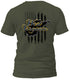 West Virginia Blue and Distressed Flag T-Shirt