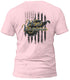 West Virginia Blue and Distressed Flag T-Shirt