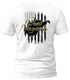 West Virginia Blue and Distressed Flag T-Shirt