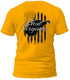 West Virginia Gray and Distressed Flag T-Shirt