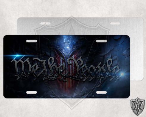 We the People Cave License Plate