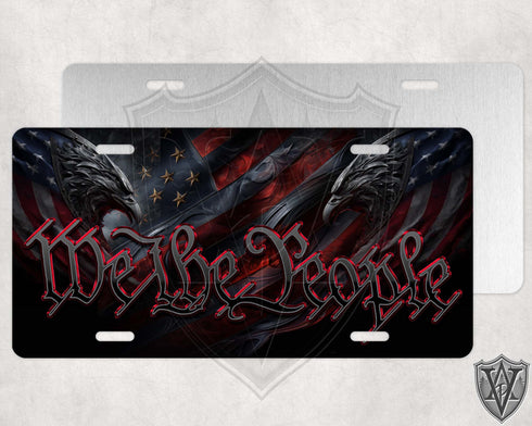 We the People Eagles License Plate