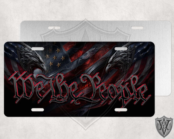 We the People Eagles License Plate