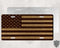 Wood Flag License Plate