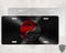 Yin and Yang Black and Red License Plate