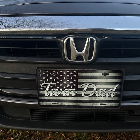 American Flag Personalized License Plate
