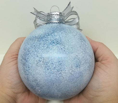 Hand Painted Christmas Ornaments Silver Tree