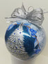 Hand Painted Christmas Ornaments Silver Tree