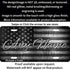 American Flag Personalized License Plate