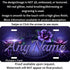 Purple Roses Personalized License Plate