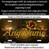Golden Roses Personalized License Plate