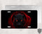 Panther Black and Red License Plate